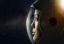 Woman in space suit